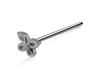 Butterfly Shaped S316L Straight Nose Stud SSNSKA-322